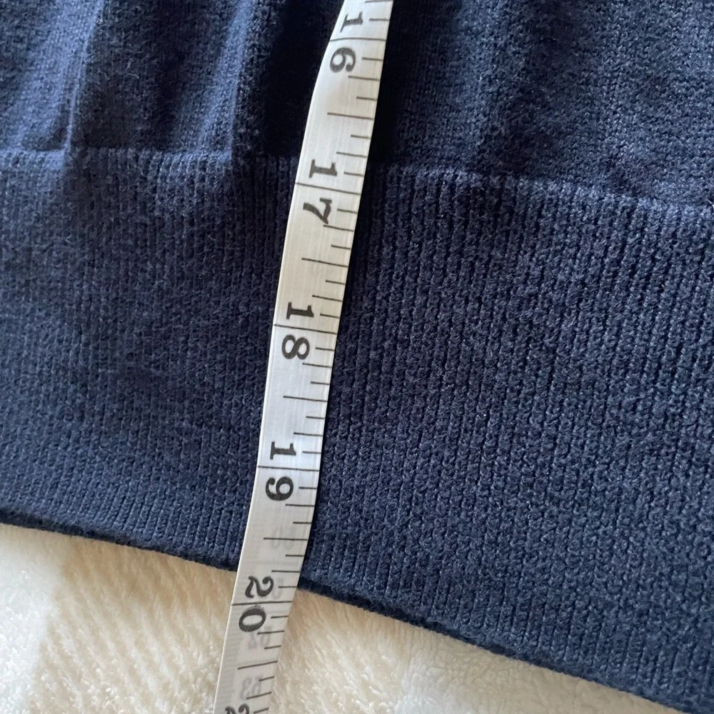 JCREW Men's Navy Quarter Zip-Up Sweater size large
